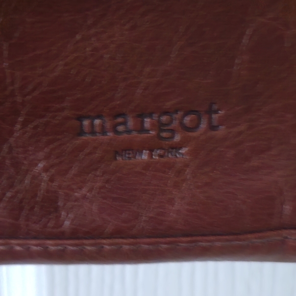 Brown Leather Shoulder Bag MARGOT - Picture 6 of 6